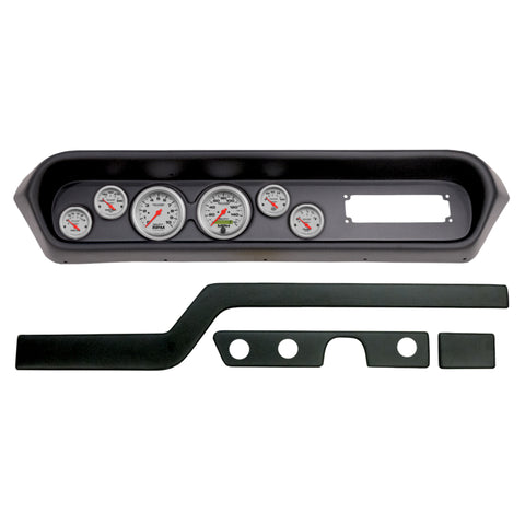 Autometer 64-65 Pontiac GTO/Lemans 6 Gauge Direct Fit Dash Kit 3-3/8in x2 / 2-1/16in x4 - Ultra-Lite - 2108-13