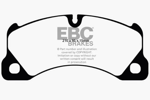 EBC 10+ Porsche Cayenne 3.0 Supercharged Hybrid Bluestuff Front Brake Pads - DP51835NDX