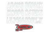 Hardline Boat Lettering Registration Kit 3 in. - 200 White/Silver - WHSIG200