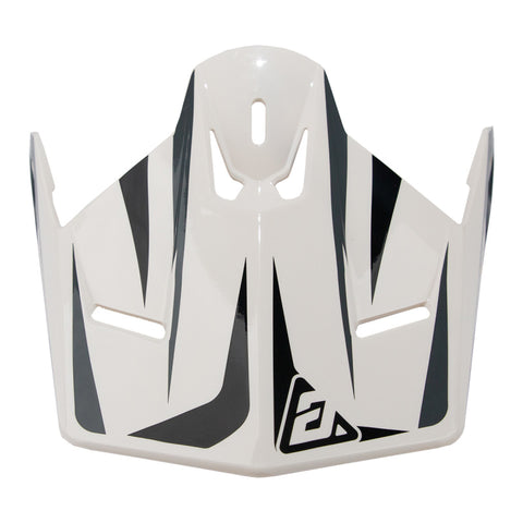 Answer 26 AR1 Mototown Glossy Visor Youth - White/Grey/Black - 475290