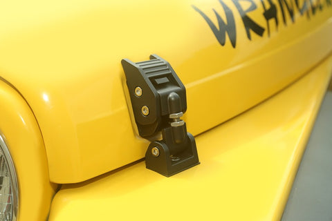 Rugged Ridge 97-06 Jeep Wrangler TJ Textured Black Hood Catches - 11210.18