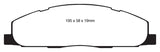 EBC 09-11 Dodge Ram 2500 Pick-up 5.7 2WD/4WD Yellowstuff Rear Brake Pads - DP41848R