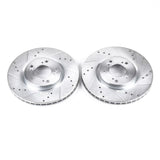 Power Stop 00-09 Honda S2000 Front Evolution Drilled & Slotted Rotors - Pair - JBR914XPR