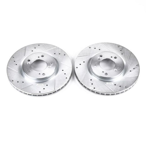 Power Stop 00-09 Honda S2000 Front Evolution Drilled & Slotted Rotors - Pair - JBR914XPR