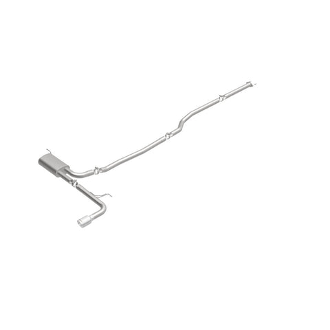 MagnaFlow Cat Back, SS, 2.5in, Street, Single Straight Pass. Polished 4in Tip, 2015 Ford Fusion 2.5L - 19096