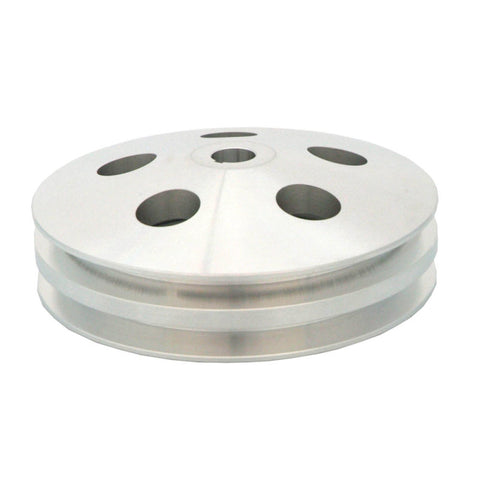 Spectre GM Keyway Double Groove Power Steering Pulley - Aluminum - 4490