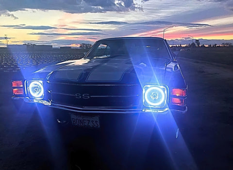 Oracle Pre-Installed Lights 7 IN. Sealed Beam - ColorSHIFT Halo - 6905-333