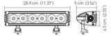 Hella Value Fit Design 11in - 60W LED Light Bar - Combo Beam - 357209001