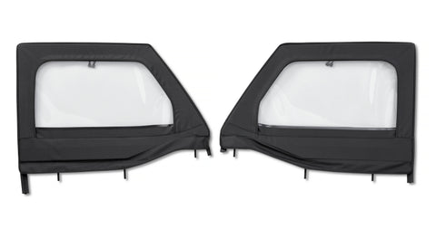 Bestop 20-26 Jeep Gladiator / 18-26 Wrangler JL Element Upper Doors (Front Black Diamond) - 51742-35