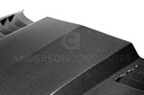 Anderson Composites 10-13 Chevy Camaro TT-Style Carbon Fiber Hood - AC-HD1011CHCAM-TT