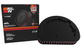 K&N Replacement Unique Air Filter 6.625in L x 4.75in W x 1.625in H with 1 Flange for Harley-Davidson - HD-1614