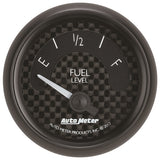 Autometer GT Series 52mm Short Sweep Electronic 240-33 ohms Fuel Level (For use w/ 3262) - 8016