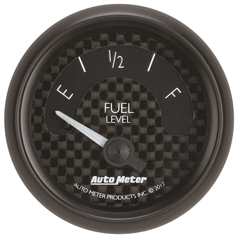 Autometer GT Series 52mm Short Sweep Electronic 240-33 ohms Fuel Level (For use w/ 3262) - 8016