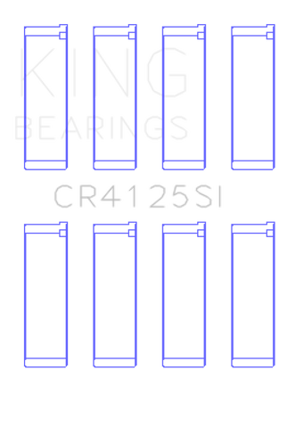King Subaru EJ20/EJ22/EJ25 (Including Turbo) Silicone Bi-Metal Alum Rod Bearing Set - Size STD - CR4125SI
