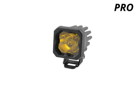 Diode Dynamics Stage Series C1 LED Pod Pro - Yellow Wide Standard ABL Each - DD6458S
