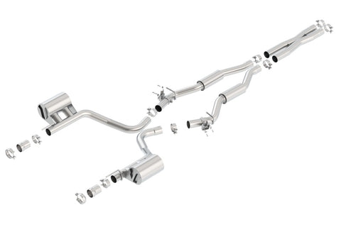 Borla 2015 Dodge Challenger SRT/392 Hemi 6.4L V8 S-TYPE Catback Exhaust w/ Valves Factory Bezel - 140640