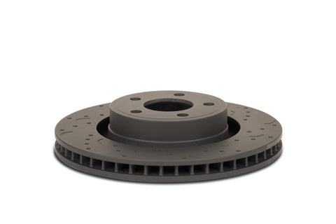 Hawk Talon 16-17 Audi Q5/A5 Talon Cross Drilled and Slotted Front Rotors - HTC5370