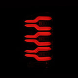 AlphaRex 14-18 GMC Sierra 1500/2500HD/3500HD LUXX-Series LED Tail Lights Alpha-Blk Actv Lgt Seq. Sig - 630030