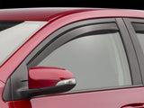 WeatherTech 14+ Toyota Corolla Front Side Window Deflectors - Dark Smoke - 80745