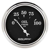Autometer Old Tyme Black Gauge Kit 6 Pc Ford Truck 53-55 Tach/Mph/Fuel/Oilp/Wtmp/Volt - 7048-OTB