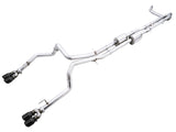 AWE Tuning 4th Gen GM 1500 6.2L 0FG Cat-Back Split Rear Exit (w/ Bumper Cutouts) - Quad Diamond Tips - 3015-43204