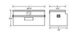 Tradesman Aluminum Flush Mount Truck Tool Box Full/Slim Line (60in.) - Black - 79460SL