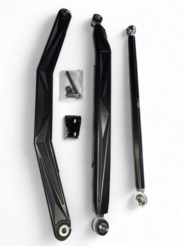 Elektric Offroad 2024+ Can Am Maverick R Volt Billet Radius Rods Anodized Black - AMFBM0001-B