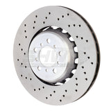 SHW 15-18 BMW M3 3.0L Left Front Cross-Drilled Lightweight Brake Rotor (34112284809) - BFL44809