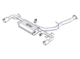 Borla 03-09 Mazda RX-8 1.3L Single Round Rolled Angle-Cut Cat-Back Exhaust - 1014015