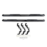 Westin 2019-2026 Chevy Silverado/Sierra 1500 Crew Cab Non LD PRO TRAXX 4 Oval Nerf Step Bars - Black - 21-24135
