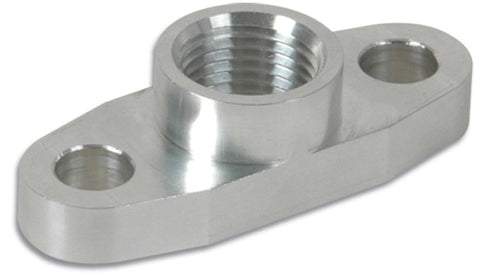 Vibrant Billet Alum Oil Drain Flange for GT32 GT37 GT40 GT42 GT45R and GT55R Turbos tapped 1/2in NPT - 2853