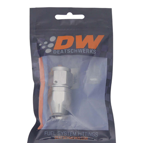 DeatschWerks 8AN Female Swivel Straight Hose End PTFE (Incl. 1 Olive Insert) - 6-02-0854