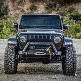 Westin 18-19 Jeep Wrangler JL WJ2 Stubby Front Bumper - Textured Black - 59-80085