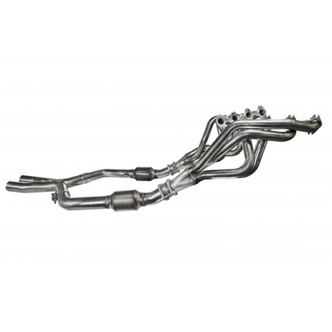 Kooks 05-10 Ford Mustang GT Manual 1 5/8in x 2 1/2in SS Long Tube Headers and OEM Catted SS X Pipe - 1131H020