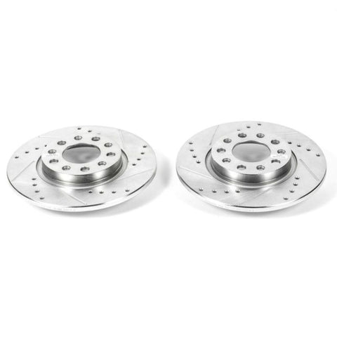 Power Stop 15-17 Chrysler 200 Rear Evolution Drilled & Slotted Rotors - Pair - AR83089XPR