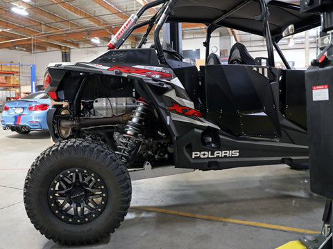 aFe 14-19 Polaris RZR 925/1000cc Sway-A-Way 3.0 Rear Coilover Kit w/ Remote Reservoirs and Comp Adj - 852-0058-01-CA