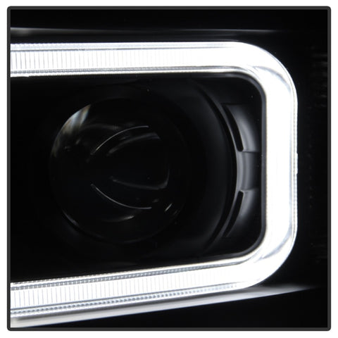 xTune Chevy Silverado 1500/2500/3500 07-13 Projector Headlights Black PRO-JH-CS07-LED-BK - 9027796