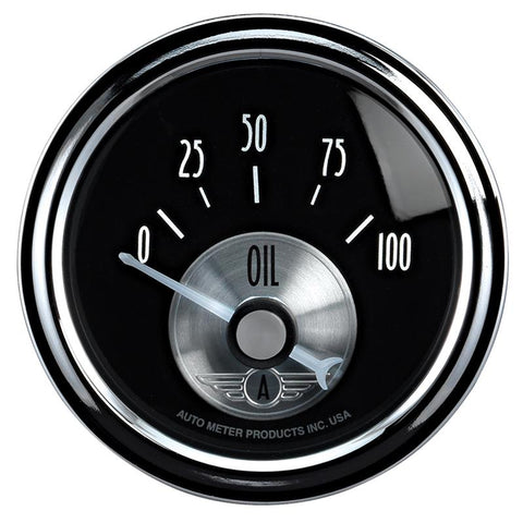 Autometer Prestige Series 52mm 0-100 PSI Short Sweep Electronic Oil Pressure Gauge - 2028