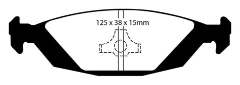 EBC 88-90 Saab 900 2.0 Redstuff Rear Brake Pads - DP3635C