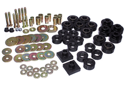 Energy Suspension 68-72 Oldsmobile Cutlass Black Body Mount Set - 3.4161G