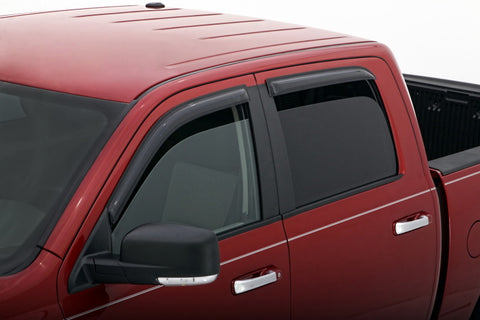AVS 09-18 Dodge RAM 1500 Crew Cab Ventvisor Outside Mount Window Deflectors 4pc - Smoke - 94109