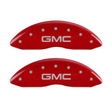 MGP 2 Caliper Covers Engraved Front GMC Red Finish Silver Characters 2008 GMC Canyon - 34213FGMCRD