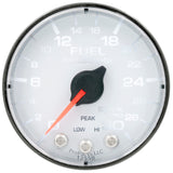 Autometer Spek-Pro Gauge Fuel Press 2 1/16in 30psi Stepper Motor W/Peak & Warn Wht/Blk - P316128