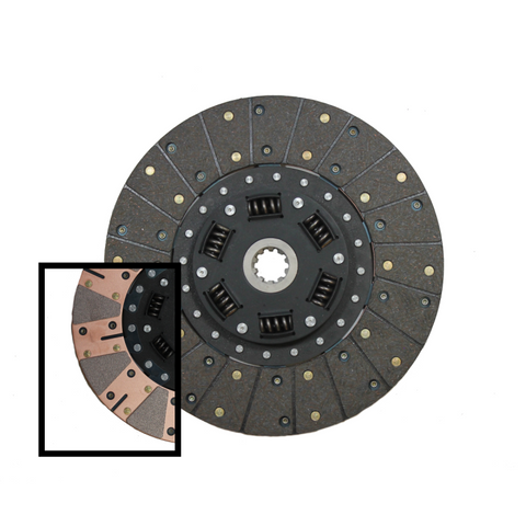 McLeod Disc Perf. Sprung Hub Brz Button Facing 10.5in X 1-3/8 X 10 Spline - 260560
