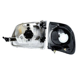 Raxiom 97-03 Ford F-150 G2 Euro Headlights w/ Parking Lights- Blk Housing (Clear Lens) - T542830