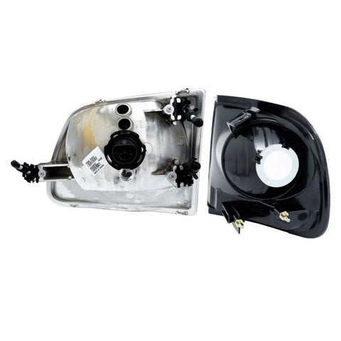 Raxiom 97-03 Ford F-150 G2 Euro Headlights w/ Parking Lights- Blk Housing (Clear Lens) - T542830