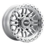 Weld Off-Road Swift 17x9in - 5x114.3 / 5x127 BP - ET-12 78.1mm CB Gloss Silver Machined Wheel & Ring - W18579026450