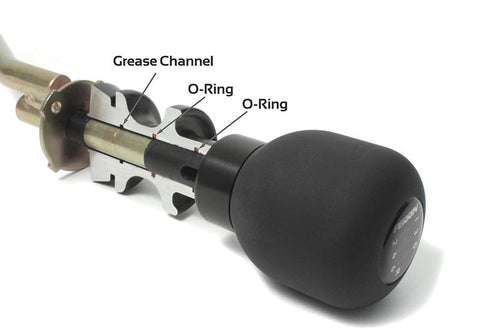 PERRIN 04-21 Subaru STI / 06-09 Legacy GT Spec-B Reverse Lockout Lever w/Rattle Fix - Black - PSP-INR-250BK