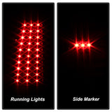 xTune Chevy Silverado 1500/2500/3500 99-02 LED Tail Lights Black ALT-ON-CS99-LED-BK - 5008817