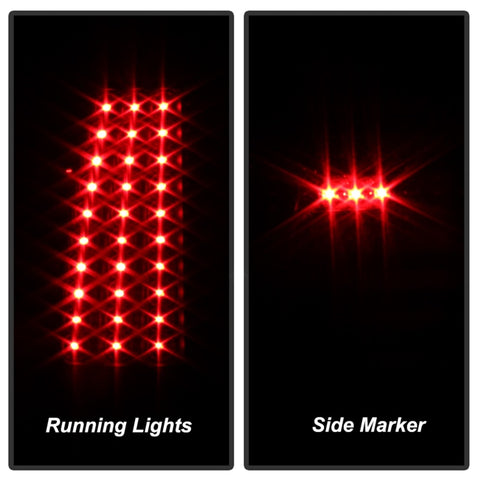 xTune Chevy Silverado 1500/2500/3500 99-02 LED Tail Lights Black ALT-ON-CS99-LED-BK - 5008817